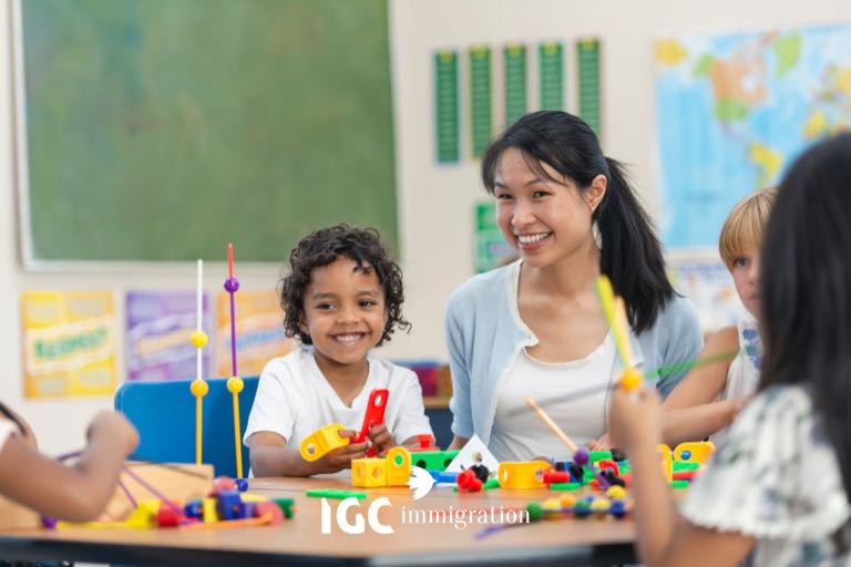 việc làm nghề giáo viên mẫu giáo tại Canada